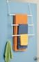 White 3 Tier Over the Door Towel Rack Holder Caddy Shower Bathroom Decor