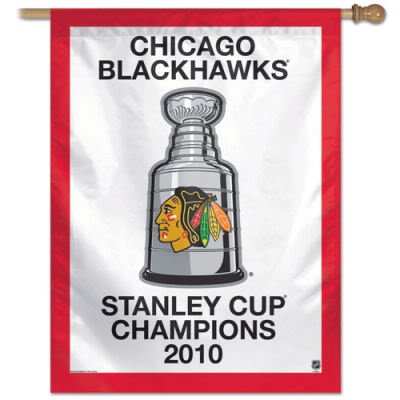 Chicago Blackhawks Stanley Cup Champs Arena Banner Flag