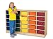 Jonti-Craft 4025TK ThriftyKYDZ 25 Section Single Storage Unit No Tubs, Natural Birch