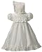 New Satin Ruffled Christening Baptism Dress Gown & Bonnet