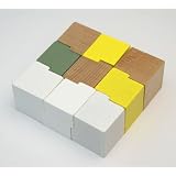 No.368　積木パズル　9ピース / スライドタイプ　カラーバージョン08　　木のおもちゃ　組木 OSKオガワ精機