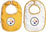 Pittsburgh Steelers Newborn 6-9 mos. 2-Pc Team Bib Set