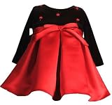 New Long Sleeve Velvet Christmas Holiday Dress 3M to 18M