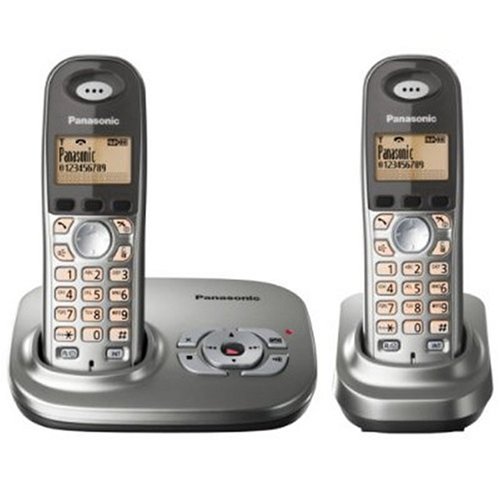 Childrens Toyshop  Electronics : Panasonic KXTG7322 DECT Twin With Answer Machine - Silver