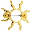 Golden Janet JACKSON SUN Nipple Ring