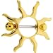 Golden Janet Jackson Sun Nipple Ring