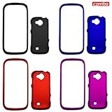 Samsung Reality U820 Combo Rubber Black + Rubber Dark Blue + Rubber Red + R ....