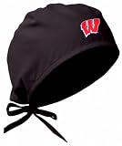 Wisconsin Badgers - Black - Scrub Cap