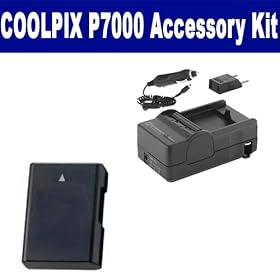 Nikon CoolPix P7000 Digital Camera Accessory Kit includes: SDM-1531 Charger, ACD327 Battery