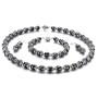 PearlsOnly MarieAnt Black 8-9mm AA Freshwater Pearl Set