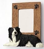 BORDER COLLIE DOG Photo Picture FRAME Figurine SF06