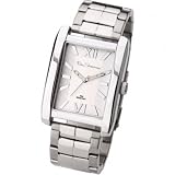 BEN SHERMAN GENTS SILVER POLISHED STAINLESS STEEL BRACELET WATCH R417