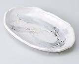 志野茶刷毛小判皿　5個組 【美濃焼　和皿】