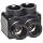 Morris Products 97116 Insulated Dual Entry Splice, Black, 2/0 - 14 Wire Range, 7/32" Allen Hex, 1.55" Length, 1.50" Height