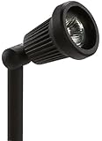 Paradise GL22724BK Low-Voltage Cast-Aluminum 20-Watt Halogen Floodlight with Glass Lens, Black
