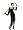 Flapper Costume Roaring 20s Costume Twenties Black Fringe Dress Sizes: Small