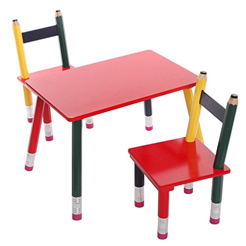 Multicolored Wood Pencil Design Decorative Childrens Room Furniture