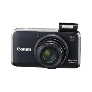 Canon PowerShot SX210IS 14.1 MP Digital Camera with 14x Wide Angle Optical Image Stabilized Zoom and 3.0-Inch LCD (Black)