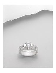 CZ Ring In 92.5 Sterling Silver
