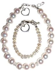 Mom and Me, Sterling Silver Bracelet Set for Mother and Daughter