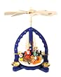 German Pyramid - Santa Claus Blue German Pyramid - Santa Claus Blue