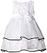 Blueberi Boulevard Baby-Girls Newborn Sleeveless Tiered Flower Dress, White, 3-6 Months