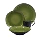 222 5th Miyabi 16-Piece Dinnerware Set, Green