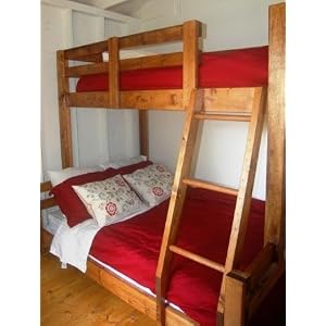 PLANS TO BUILD BUNK BED PLANS (TWIN OVER FULL or FULL OVER QUEEN or QUEEN OVER KING BUNK BED Pattern)