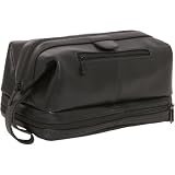 AmeriLeather Leather Toiletry Bag (Black)
