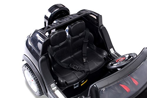 NEU Kinder Elektroauto Lizenzierter Original BMW Mini Beachcomber Lizenziert 2 x 45 Watt Motor Elektro Kinderauto Kinderfahrzeug (schwarz) - 9