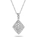 10k White Gold "Diamonds" Diamond Pendant (1/6 cttw, I-J Color, I2-I3 Clarity)