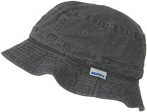 Adams Vacationer Pigment Dyed Twill Bucket Hat XL (Black)