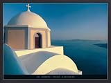 Ch. Hermes Poster Reproduction et Cadre (Alu) - Thira, Santorini (80 x 60cm)