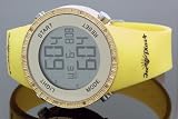 410qpw lNhL. SL160  Ice Plus Mens Diamond Digital Gucci Style Watch Yellow Band
