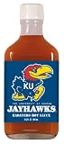 12 Pack KANSAS Jayhawks Hot Sauce 6.6oz Habenero Flask