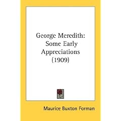 George Meredith: Some Early Appreciations (1909)