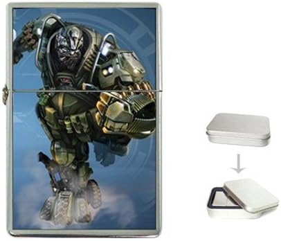 Transformers Age of Extinction Generations Leader Class Hounds Figure Metal Chrome Flip Top Lighter, The fluid fuel petrol is not included, measures 2.25"(H) x 1.5"(W) x 0.5"(D)