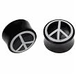 Horn Plug with Peace Logo 1" - Sold as Individual