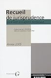 Revue La Documentation Française  / Recueil de jurisprudence applicable aux agents territoriaux : Année 2005