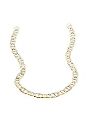 26" Mariner Italian Chain Two-Toned 14K Gold over .925 Sterling Silver / 4.5 mm