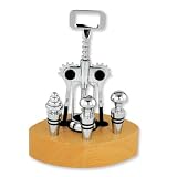 Four Piece Wooden Bar Set