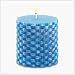 ISLAND BLUE BASKETWEAVE COCUNUT SCENTED CANDLE CANDLES