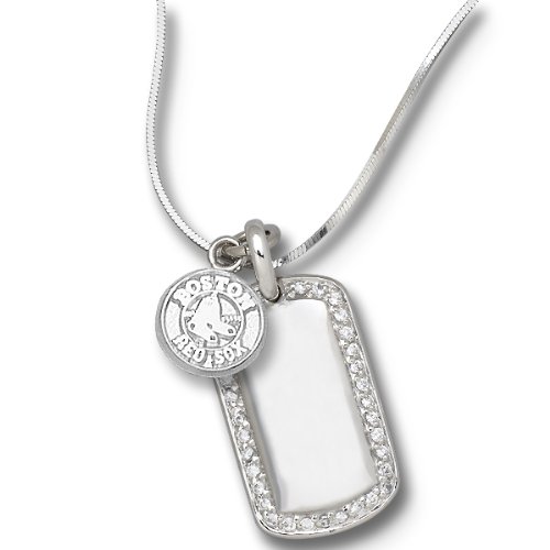 Boston Red Sox Mini Dog Tag Necklace