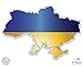 Ukraine Map Flag Country Shape - 5