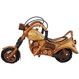 Handmade Motorcycle Model Wood Carving (Thailand)