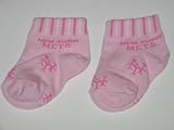 NEW YORK METS Team Logo Cotton PINK BABY BOOTIES