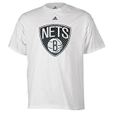 NBA Brooklyn Nets Men's Primary Logo Tee (White, XX-Large)