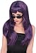 Long Dark Purple Glamour Wig