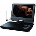 Odys Slim TV Terra Tragbarer DVD Player mit 22,9 cm (9 Zoll) drehbarem Display (DVB-T Tuner, USB 2.0) schwarz