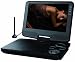 Odys Slim TV Terra Tragbarer DVD Player mit 22,9 cm (9 Zoll) drehbarem Display (DVB-T Tuner, USB 2.0) schwarz